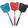 Usmlicer 3 Pezzi Estensibile Scacciamosche, Manuale Paletta Mosche, Portatile Scacciamosche Plastica, Uso Quotidiano per Controllare Vari parassiti e Stare Lontano dai parassiti (Nero, Rosso, Blu)