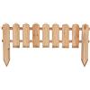ITALFROM BORDURA STECCATO ALL'INGLESE PER AIUOLE GIARDINO IN LEGNO DI PINO- CM 110 X 28/48H