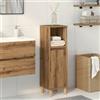 Generico Armadietto da Bagno Rovere Artigianale 30x30x100 cm Truciolato,Componenti di arredo Bagno