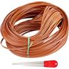 BENECREAT Materiale Intrecciato In Plastica 70M, Kit di Riparazione In Vimini, con Strumento di Tessitura, Kit di Fissaggio per Mobili per Il Fissaggio di Sedie e Cestini Intrecciati (BurlyWood)