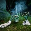 PARTY GO Natale Horror 2025 Decorazioni Halloween Esterno Scheletro Finto, Set Realistico (3 pz.) Teschio e Braccia, Testa e Mani Spaventosi per Decorazione Casa, Giardino