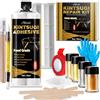 Holamdo Kit di Riparazione Kintsugi 50ml, Colla Kintsugi per Riparare Ceramica | Set di Colla Alimentare Kintsugi con 4 Polveri di Mica Colorate,Colla Dorata per Riparare Ciotole, Tazze, Vetro, Giada