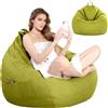 LOMUG Pouf XL per pouf da gioco, a forma di goccia (senza imbottitura), per adulti e bambini, per cameretta dei bambini, divano, animali morbidi, decorazione per esterni, 100 x 120 cm