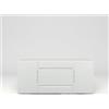 Diventa Modello Cubica, Madia 150cm per Living Ingresso Sala da Pranzo Soggiorno, Credenza con 2 ante e 4 cassetti, design moderno, colore bianco