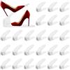 UBBOY Portascarpe,24pcs Organizer Scarpe,Salvaspazio Regolabili da Scarpiera | Porta Scarpe,slot per scarpe organizer,scarpiera a doppio strato,Portascarpe Regolaili in Plastica Durevole
