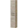 Arreditaly Mobile Alto Da Bagno Sospeso Con 2 Ante E 4 Mensole Interne Colonna Sospesa Moderna Salvaspazio Melaminico Chiusura Assistita Ingresso Lavanderia 150 x 30 x 25.5 Cm Rovere Naturale