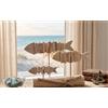 Generico Soprammobile Pesci Decorazione in Legno per Soggiorno, Salotto, Camera da Letto, Ingresso, cameretta, FM-48