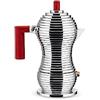 Alessi MDL02/1 R Pulcina, Caffettiera Espresso, in PA e Fusione di Alluminio, Rosso, 1 Tazza