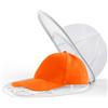 Eiito Rondella per cappelli per lavatrice, pulitore per cappelli da baseball con gabbia per telaio e borsa a rete (1 confezione bianca)