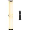 HOMCOM Lampada da Terra a LED Dimmerabile Telecomando Ø20x135 cm Beige | Moderna, Magnetico, Timer e Funzione Memoria, Regolazione Temperatura 3000-6000K, Paralume in Tessuto