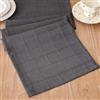 Qryflly Runner da Tavolo Moderno Lavabile Runner Tavola 30 x 100 cm Nero | Quadri Tessuto Lino Cotone Rustica Centro Tavola Decorazioni per Letto Morbido Decorazione da Tavolo in Cucina
