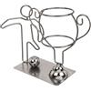 MIJOMA Portabottiglie in metallo con coppa, ideale per gli appassionati di sport e gli amanti del vino, 30 x 10 x 20 cm