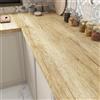 LaCheery Carta Adesiva per Mobili Legno Rovere Marrone Chiaro Rivestimento Piano Cucina Adesivo 40cm x 200cm Pellicola Adesiva per Mobili Vintage Rustica Vinile Autoadesivo per Bagno Armadio Tavolo