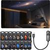 AOUZOVLI Proiettore di stelle HD plug-and-play 16 in 1 | Proiettore Galaxy, proiettore di stelle con presa di corrente, regolabile a 360°, luce notturna 2 in 1 + proiettori Galaxy