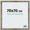 yd. Cornice 70x70 cm Metallo Vintage - Cornice in MDF Bologna | Your Decoration, Vetro acrilico antiriflesso, Montaggio a parete, Adatta per foto, poster o puzzle, Made in Holland