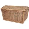 weeco Cassapanca in vimini marrone, 60 cm, cesto in vimini, cesto per la biancheria, in rattan