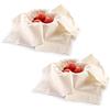 Westmark 2 Panni per Colare gli Alimenti, Cotone, 60 x 60 cm, Bianco, 119322E3