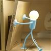 Generic Decorazioni natalizie a forma di bambola intercambiabile per camera da letto, lampade da tavolo estensibili, luce notturna divertente con ventosa, per camera dei bambini, Natale