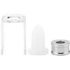 Hoite Stampo per rossetto da 12,1 mm, durevole, fai da te, facile da usare, kit di strumenti artigianali in plastica per balsamo per labbra in silicone fatto in casa