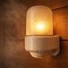 ADAKAT Lampada da parete per sauna in porcellana, cupola di vetro, E27 IP54