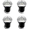 AWSAD Faretto a Pavimento da Esterno Rotondo 3W 12V/24V Low Voltage Paesaggio Faretti a Incasso Faretto Decorativo da Esterno LED COB Underground Path Light IP67 Impermeabile
