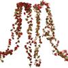 TYXHXTF 2 Pezzi Ghirlanda di Fiori Peonia Artificiali, Fiori Finti per Decorazioni, Fiori Finti da Esterno, per Balcone Giardino Matrimonio Parete Patio, 2 x 1.2 M