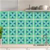 AREDE 32 Pz Adesivi per Piastrelle Bagno e Cucina 15 x 15 cm Autoadesivo Decorazione Adesivo murale in PVC Impermeabile Adesivi Parete mattonelle mosaico stile / T1009
