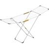 Rörets Stendibiancheria Level White - Modello con Ali Bloccabili, Meccanismo di Bloccaggio Gambe, Piedi Stabili e 20 m di Corda per Stenditura - 52 x 196 x 96 cm