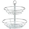 Zeller 27302 Alzatina Portafrutta, Metallo, Argento, 0.1x26x29 cm