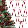 COSORO 36 Pezzi Fiocco Velluto Natale,5 * 7 Pollici Fiocchi Rosso Natalizi Decorazioni Natale,Vintage Nastro Velluto Decori Natalizi per Albero per Ghirlande Matrimoni Decorazioni Casa Interni Esterni