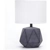 Aigostar Lampada da Tavolo in Ceramica, Moderna Lampada da Comodino con Paralume in Tessuto, Attacco E14, max.40W, Abat Jour da Comodino per Camera da Letto, Soggiorno (senza Lampadina) - H29cm