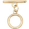 BENECREAT 10 Set Fermagli A Levetta in Ottone Placcato Oro 18K Connettori A Levetta Tondi Piatti (Anello: 13x1.5mm) per La Creazione di Gioielli con Braccialetti di Collana