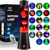 AONESY Lampada a Lavae Grande con Telecomando: Lampada a Lava Grande LED con 16 Colori Cambianti | Grandi Lampade a Lava con Timer 12 Ore | Lampada a Lava 39 cm Viola/Nera/Blu