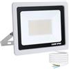 Mille Lucciole YCZM Faretto LED da Esterno 100W,Faro LED Esterno 144 leds 3000K Bianco Caldo 10000LM,Faretti LED Esterno Impermeabile IP65,Faretti Esterni adatto Giardino Terrazza Garage Patio【1 Pcs Guscio Bianco】