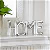 Paper High Fatto a Mano Acciaio Inox 'Home' Insegna 22 x 8 CM