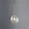 Generic Lampadari Moderni Plafoniera, Palla di Vetro Lampada a Sospensione Globo Lampada da soffitto sospesa Paralume Oro Lampadario Cucina Singola Isola Apparecchio di Illuminazione Lampade (Diametro)