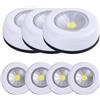 Muzrunq Push Lights Wireless Tap Lights At on LED Puck Lights Battery Puck Lights Night Lampada per la sala mobile da cucina per il banco per armadio e più 7pcs