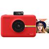 Zink Polaroid Snap Touch - Fotocamera digitale a stampa istantanea Zink Zero con schermo LCD, rosso