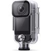 Erchineko Fotocamera per Vlogging con Action Cam 4K Impermeabile | Display HD da 1,3 Pollici con Touch, Foto da 20 MP, Stabilizzazione Giroscopica a 6 Assi per Snorkeling, Viaggi, Casco