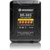 Bresser BR 98S batteria V Lock compatta 6800 mAh 98 Wh per fotocamere | Indicatore LED, uscite D Tap e USB 5 V, protezione da surriscaldamento, sovraccarico e cortocircuito, 710 g