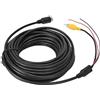 Pyralxwight Cavo connettore antenna maschio a maschio AV per monitor telecamera di retromarcia di veicoli, segnale video anti-disturbo, rivestito in PVC, opzioni 2m 5m 10m 15m, per auto (Linea di monitoraggio 10