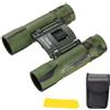 Cyberwork Binocolo portatile da 10 × 25 con ottica HD, binocolo compatto per caccia, escursionismo, concerti, sport, campeggio, safari, viaggi e osservazione all'aperto