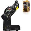 National Geographic Telescopio smart 76 350 con navigazione app, riflettore Newton, filtro solare, supporto smartphone