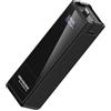 Generic Impugnatura per fotocamera tascabile ricaricabile USB C con display percentuale batteria, base filettata pronta per treppiede, energia 5000 mAh, impugnatura per batteria per riprese più lunghe