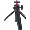 CAZSTYK Treppiede per selfie stick con base antiscivolo per streaming | Struttura in alluminio con impugnatura antiscivolo per fotografie con fotocamera del telefono dal design compatto,