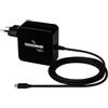 Tecnoware Power Systems Caricatore USB-C 65W, Compatibile con MacBook, Lenovo, Asus, Tecnologia Power Delivery, Protezione Completa, Cavo 210 cm, Nero, 65W