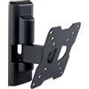 Meliconi FLATSTYLE FTR100, Supporto TV Parete Inclinabile | Staffa per TV a Schermo Piatto da 14 a 25, Attacco VESA 50-75-100, Portata 20 Kg, Tasselli Fischer, Made in Italy, Nero
