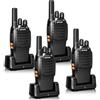 Retevis H777 Walkie-Talkie, PMR446 Radio Bidirezionale, Torcia Elettrica, VOX Vivavoce, USB A-Tipo C, CTCSS/DCS, 16 Canali, Walkie Talkie per Negozi, Vendita al Dettaglio (Nero, 4 Pezzi)