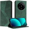 Mo-Somnus Cover per Xiaomi mi 14 Ultra, Custodia mi 14 Ultra Portafoglio, Cover Protettiva Libro Antiurto Case Flip Wallet Custodia Pelle PU con [3 Slot per Schede] [Magnetica] (Verde)