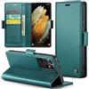 Phernykas Custodia a Libro Portafoglio per Samsung Galaxy S21 Ultra, RFID | 3 Slot - Per Pendolarismo, Flip Cover Doppia Fibbia Magnetica, Pelle PU Anti-Macchia, Supporto, Lavoro, Telefono Libretto